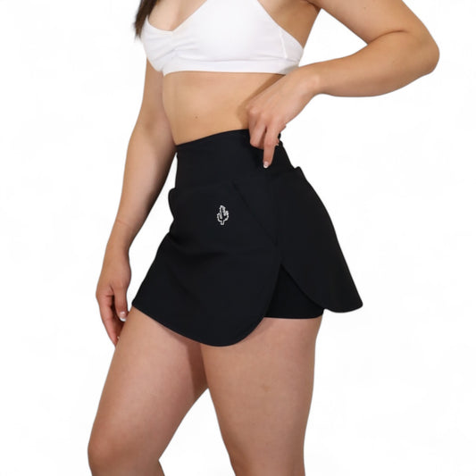 Tennis Club Black Skort